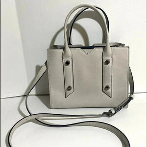 Botkier grey saffiano leather satchel handbag